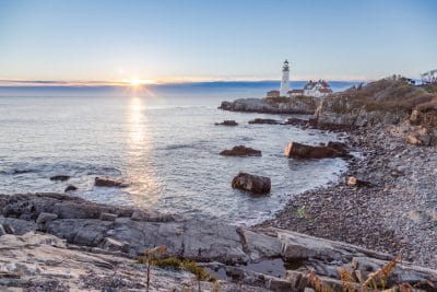 Watch Sunrise from Portland Head Lighthouse